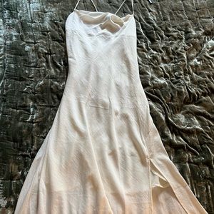 ASTR Gaia Midi Dress in Off White, worn once, size XL